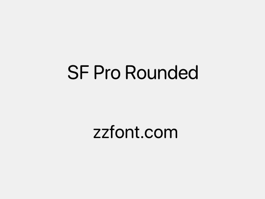 SF Pro Rounded