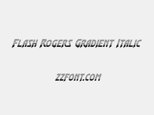 Flash Rogers Gradient Italic