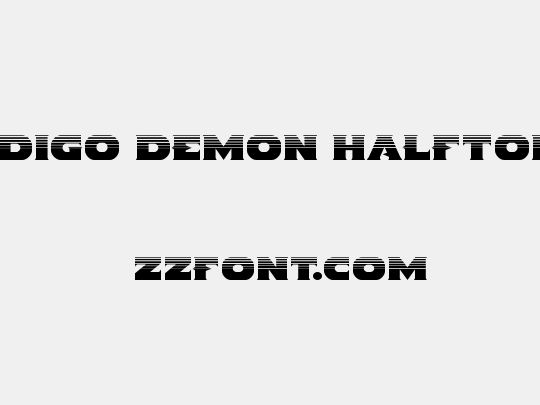 Indigo Demon Halftone