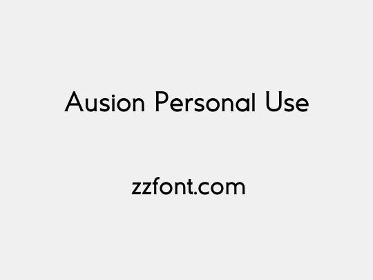 Ausion Personal Use