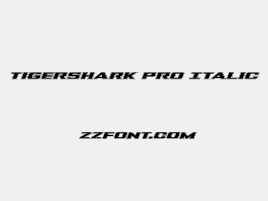 Tigershark Pro Italic