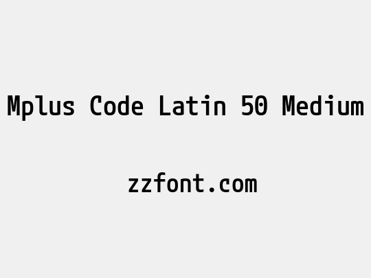 Mplus Code Latin 50 Medium