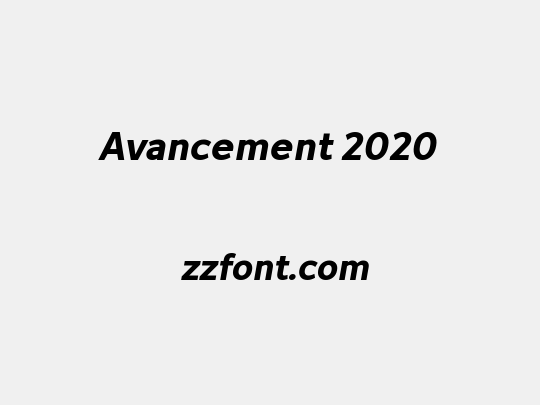 Avancement 2020