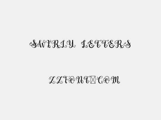 Swirly Letters