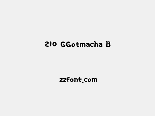 210 GGotmacha B