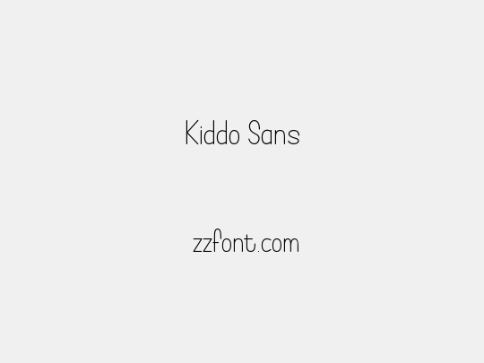 Kiddo Sans