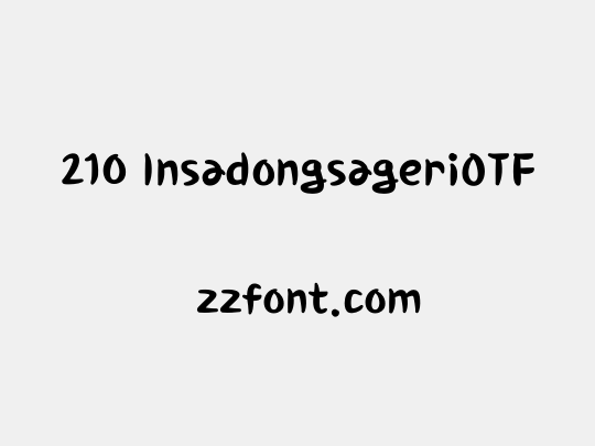 210 InsadongsageriOTF