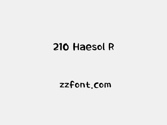 210 Haesol R