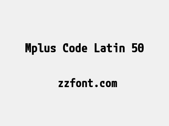 Mplus Code Latin 50