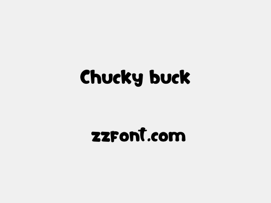 Chucky buck