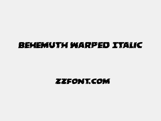 Behemuth Warped Italic