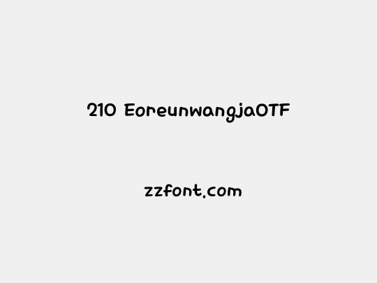 210 EoreunwangjaOTF