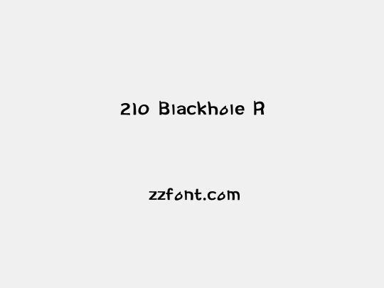 210 Blackhole R