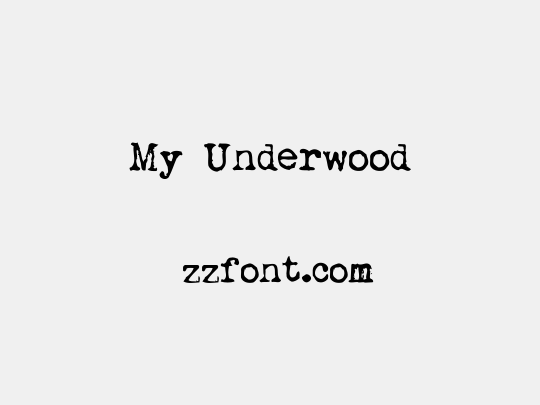 My Underwood