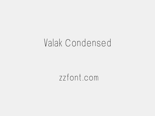 Valak Condensed