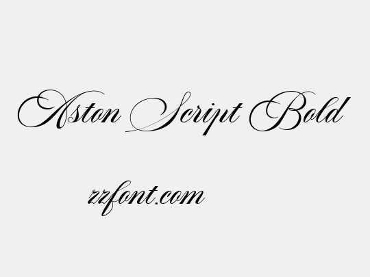 Aston Script Bold