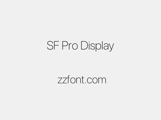 SF Pro Display