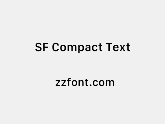 SF Compact Text