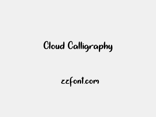 Cloud Calligraphy