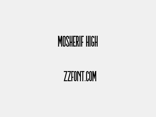 Mosherif High