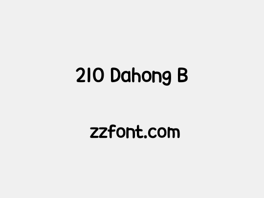 210 Dahong B