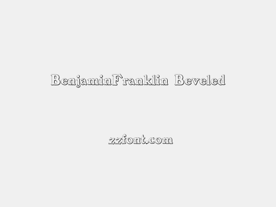 BenjaminFranklin Beveled