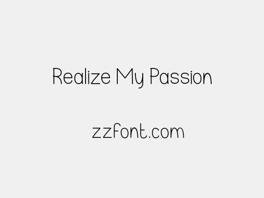 Realize My Passion