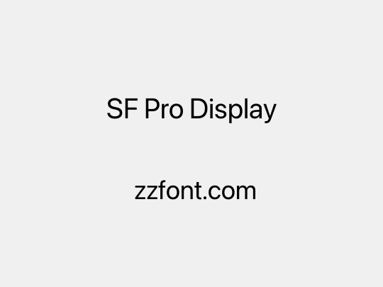 SF Pro Display