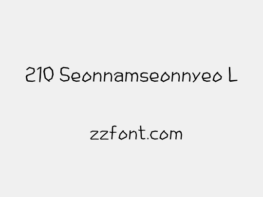 210 Seonnamseonnyeo L