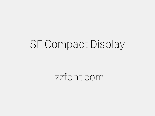 SF Compact Display