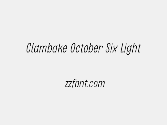 Clambake October Six Light