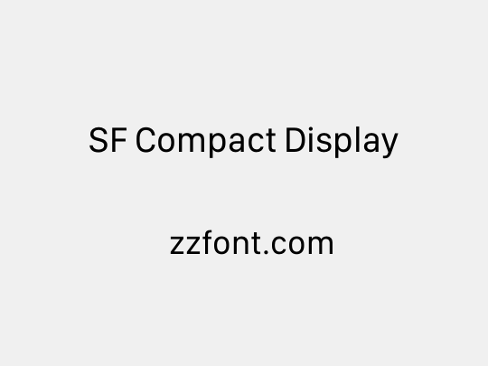 SF Compact Display