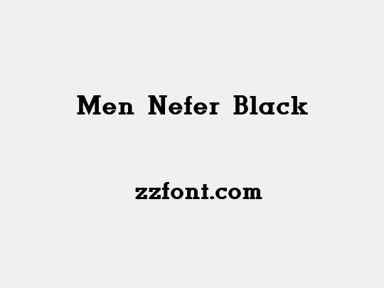 Men Nefer Black