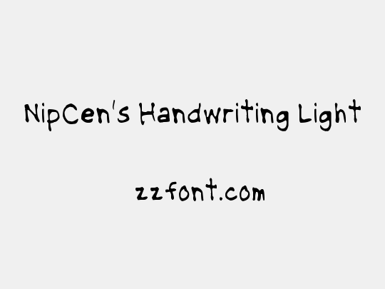 NipCen's Handwriting Light