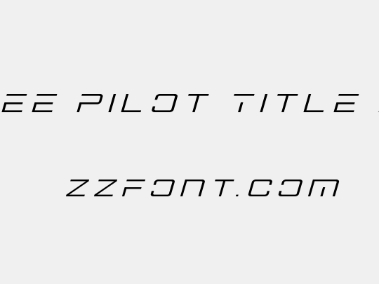 Banshee Pilot Title Italic