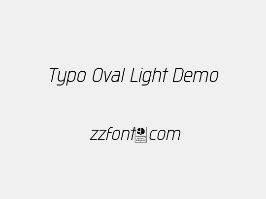 Typo Oval Light Demo