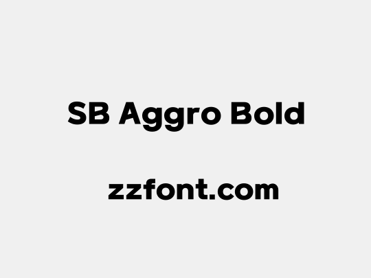 SB Aggro Bold