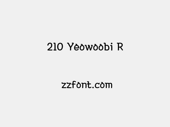 210 Yeowoobi R