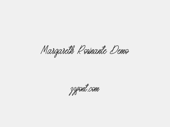 Margareth Rosinante Demo