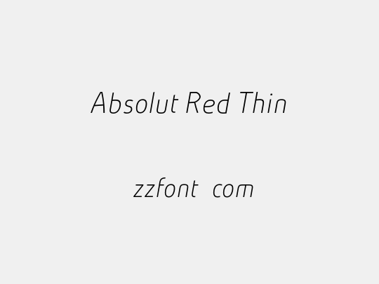 Absolut Red Thin