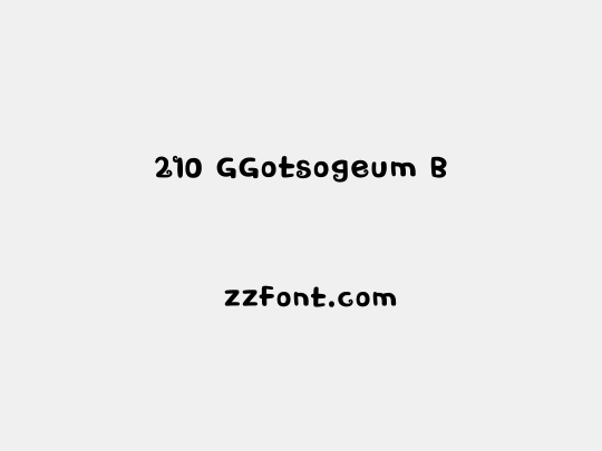 210 GGotsogeum B