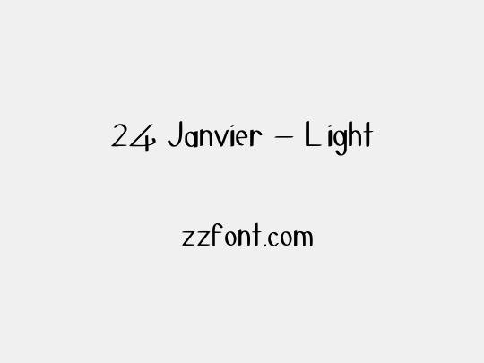 24 Janvier - Light