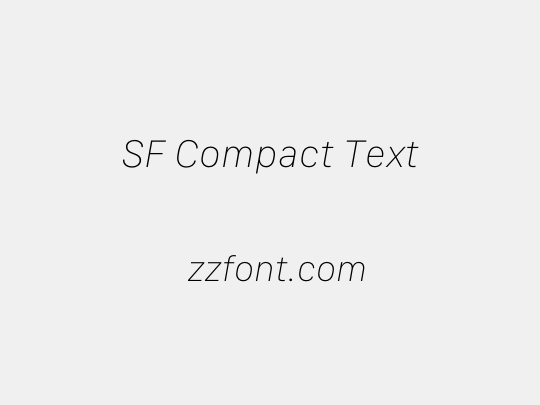 SF Compact Text