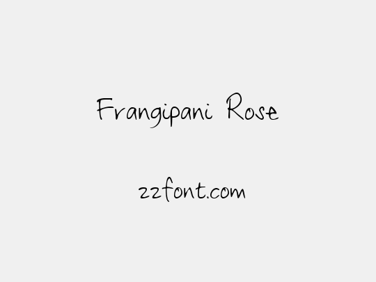 Frangipani Rose