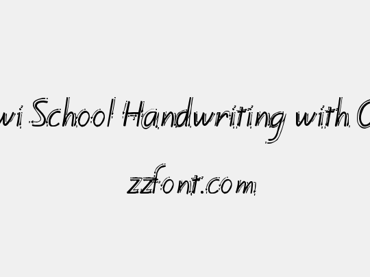 Kiwi School Handwriting with Guides