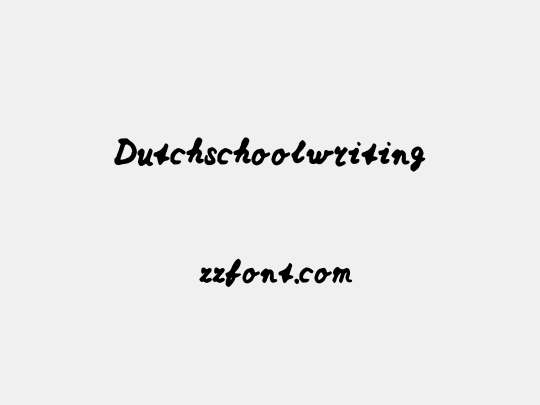 Dutchschoolwriting