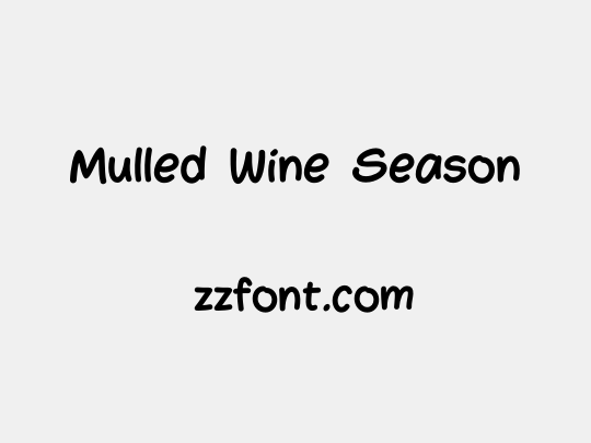 Mulled Wine Season