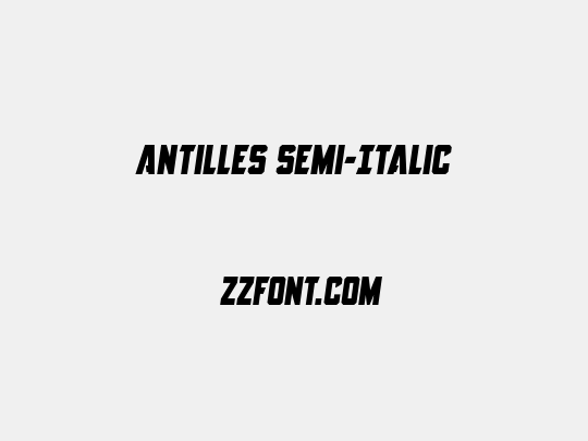 Antilles Semi-Italic