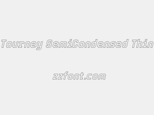 Tourney SemiCondensed Thin