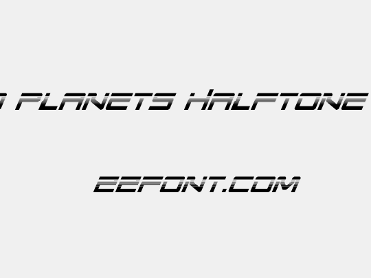 United Planets Halftone Italic